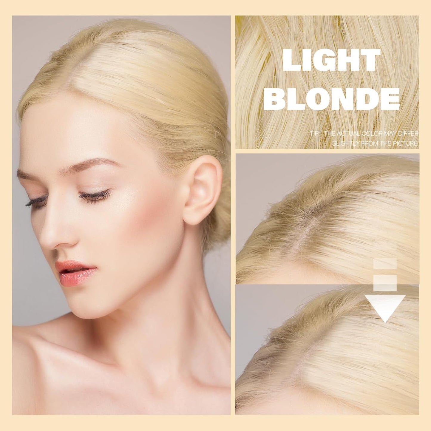 Root Touch Up Sets,Hairline Powder for Women Cover Up- Hairline Concealer for Thin and Thinning Hair, Water & Sweat Resistant,Contain Azonbey Makeup Brush (Light Blonde, Med-Makeup Brush)