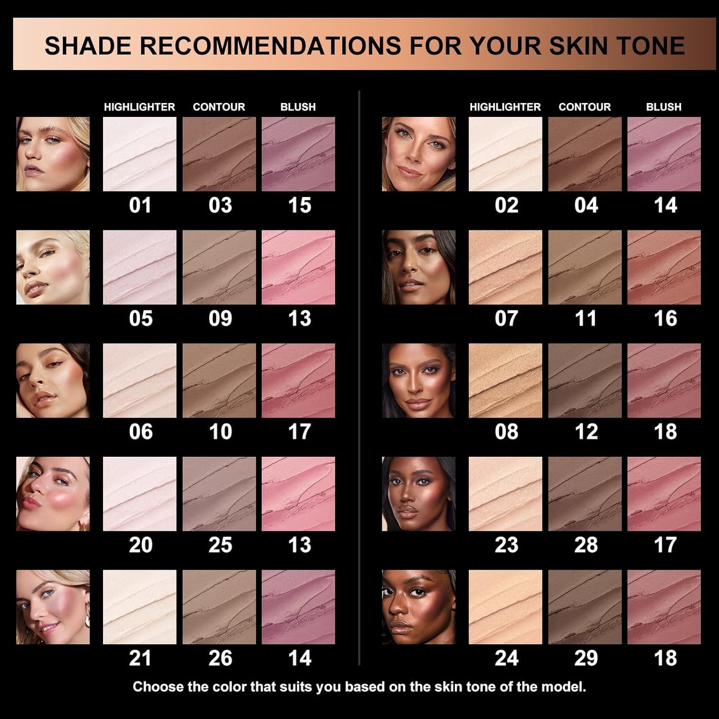 FOCALLURE 3 Pcs Cream Contour Sticks,Shades with Highlighter & Bronzer & Blush,Non-greasy Long-wear Face Contouring Pen,Easy to Sculpt the Face and Create a Lightweight Finishing Makeup,UNIVERSAl