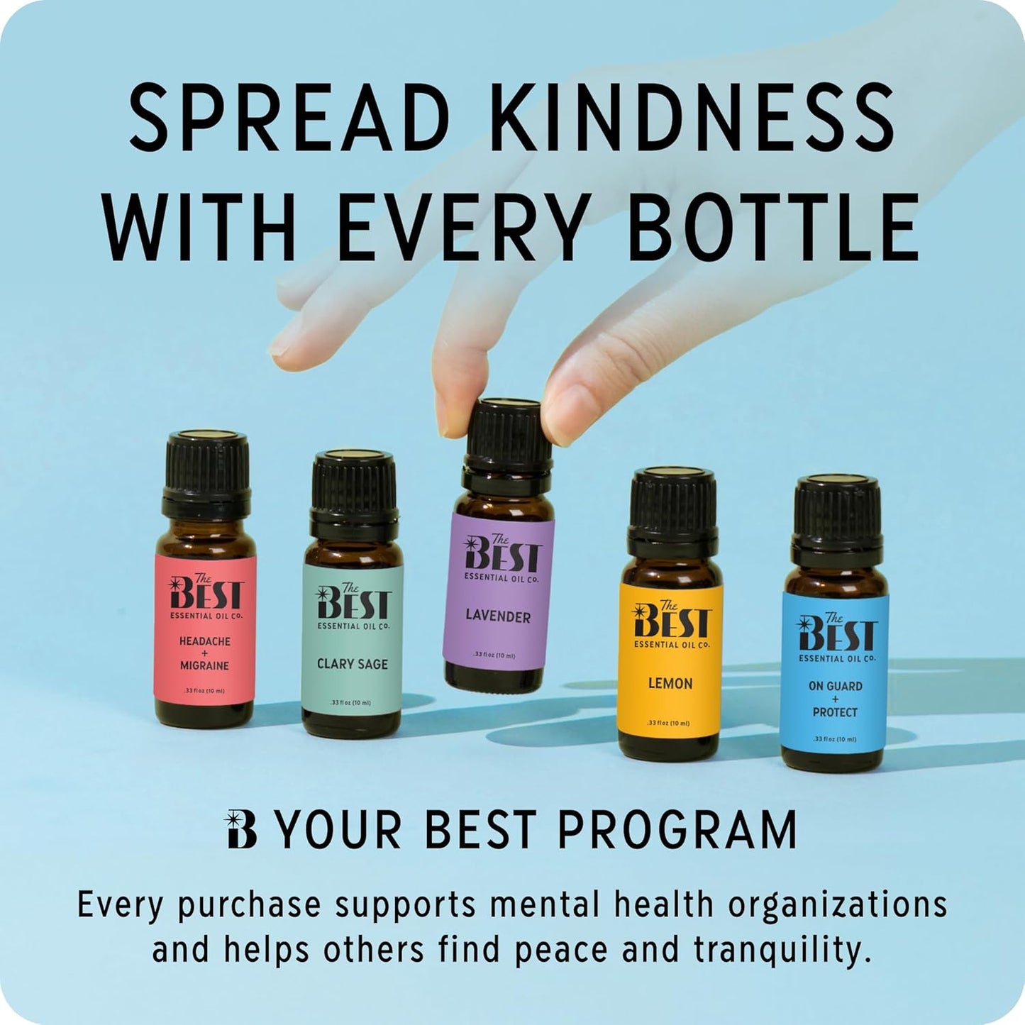 The Best Headache + Migraine Essential Oil Roll-On Blend- Premium Grade- Pre-Diluted in Coconut Oil- Ready to Use- 10 ml (.33 fl oz)