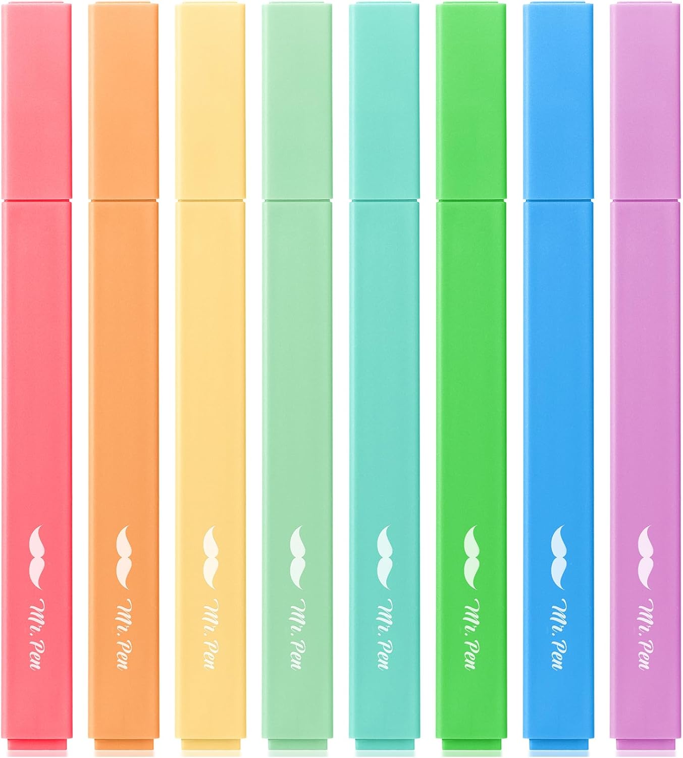 Mr. Pen- Aesthetic Highlighters, 8 Pack, Chisel Tip, Summer Colors, Cute Highlighters Assorted Colors