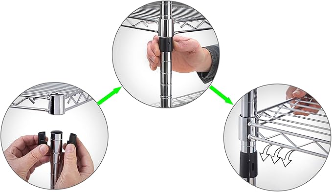 Regal Altair 18" Deep x 48" Wide x 34" Height Wire Shelving Kit | 2-Tier | NSF Commercial Storage Rack Unit