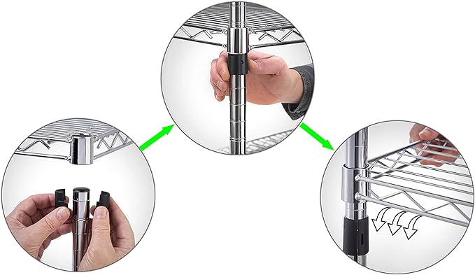 Regal Altair 18" Deep x 60" Wide x 74" Height Wire Shelving Kit | 6-Tier | NSF Commercial Storage Rack Unit