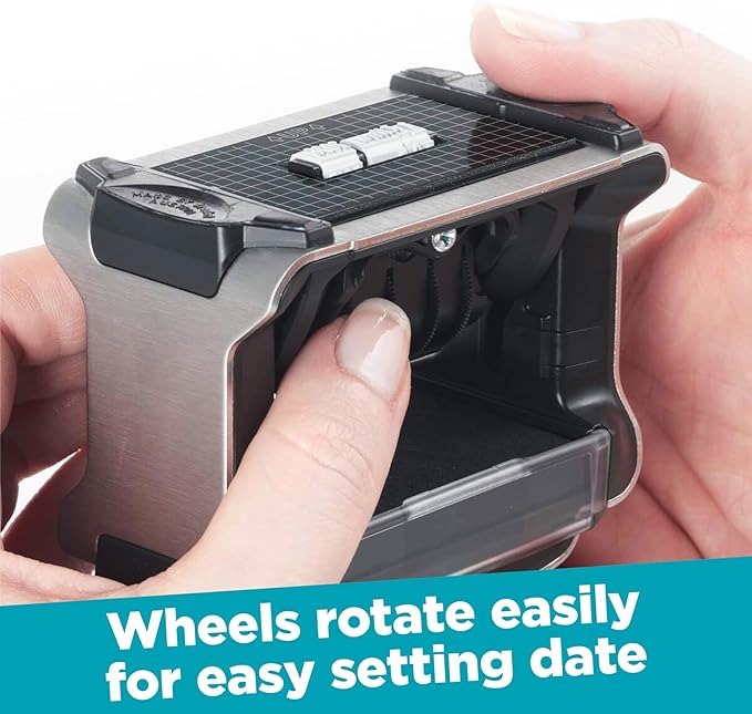 Trodat 5430 Professional Self-Inking Date Stamp with Scanned - Red Ink