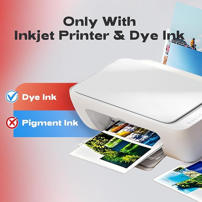 HARTWII 60 Sheets Heavyweight Inkjet Glossy Photo Paper 11 x 17 inch 65lb 250gsm for Obituary Bulletin Gallery Show Thick for A3 Size Dye Ink Printers