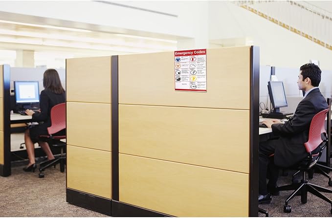 Source One LLC Clear Acrylic Cubicle Sign Holder, Name Plates, & File Holders