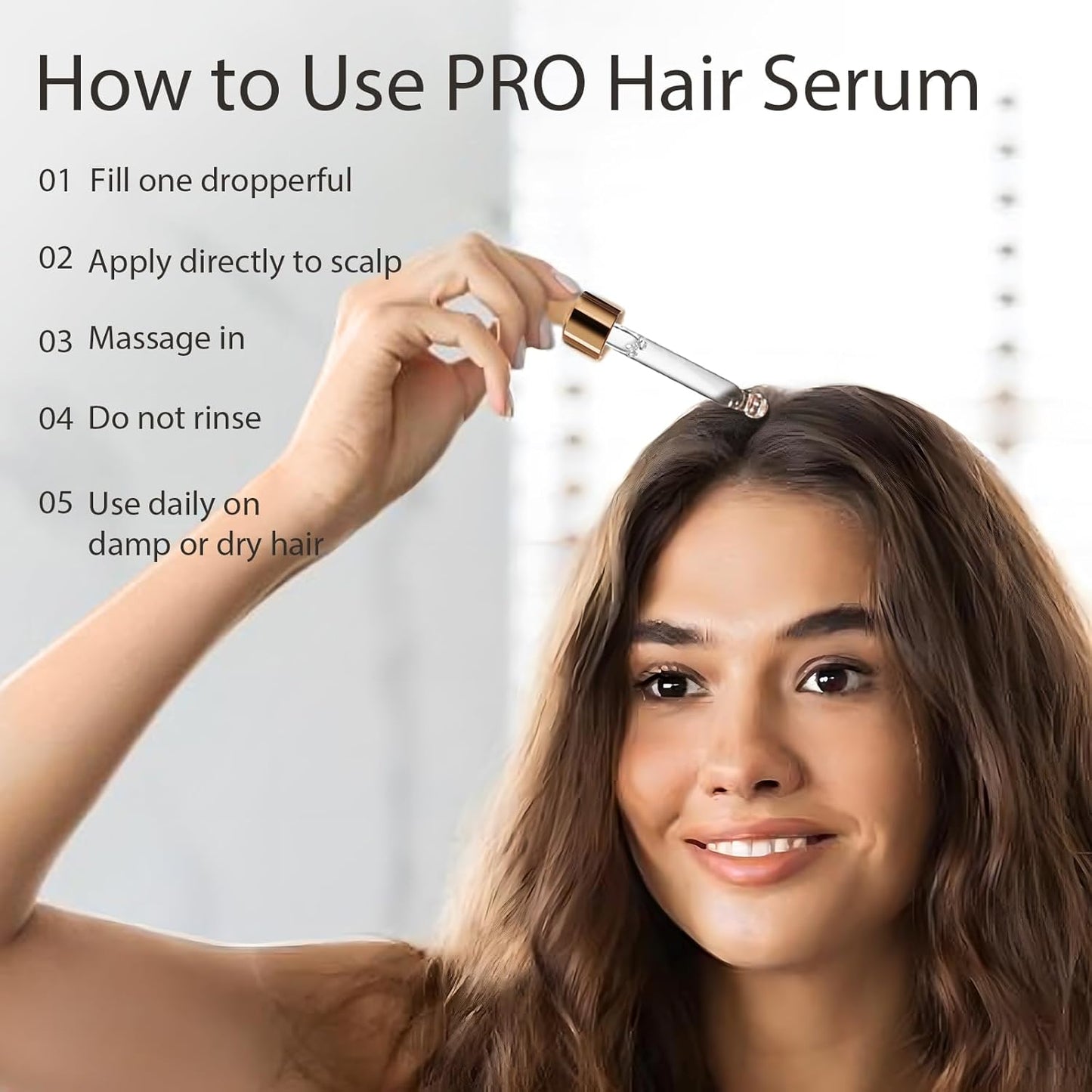 Hair Loss & Thinning Treatment for Women and Men, Scalp Serum for Thicker Fuller Hair in 90 Days, Water Based, No Oily Feeling