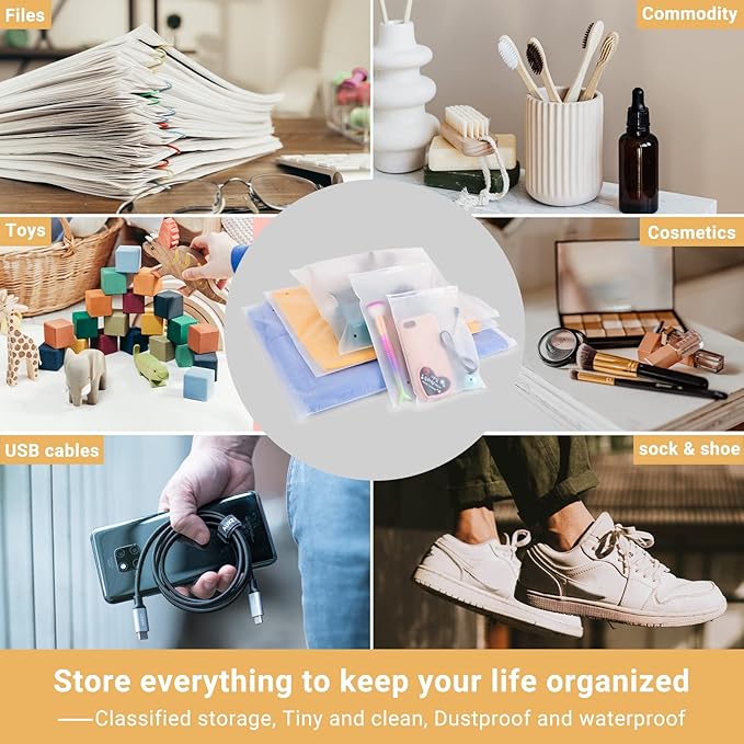 Svaldo Small Plastic Packaging Bags,100PCS 5x7 inch Frosted Zipper Storage Bags, Clear Reclosable Clear Ziplock Poly Bags with Vent Holes for Packaging Board Games, Cards, Phone Case, 3 Mil