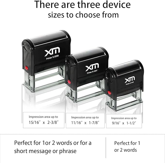 Laoife Custom Stamp Self Inking - 4-Line Personalized Address Stamps | US-Made Return Address Labels | Replaceable Ink & Multi-Scene Use, Large