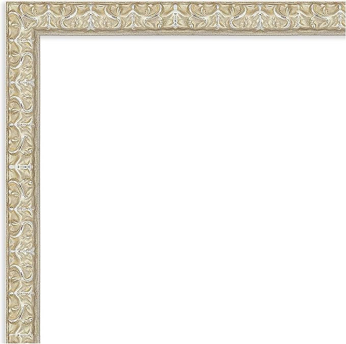 Amanti Art Silver Framed Magnetic Board 14x14 X-Small Vision Board for use with Magnets, 100% Metal Sheet to Display Items as Office Decor or for Home Organization in mudroom, Kitchen or Kids Room