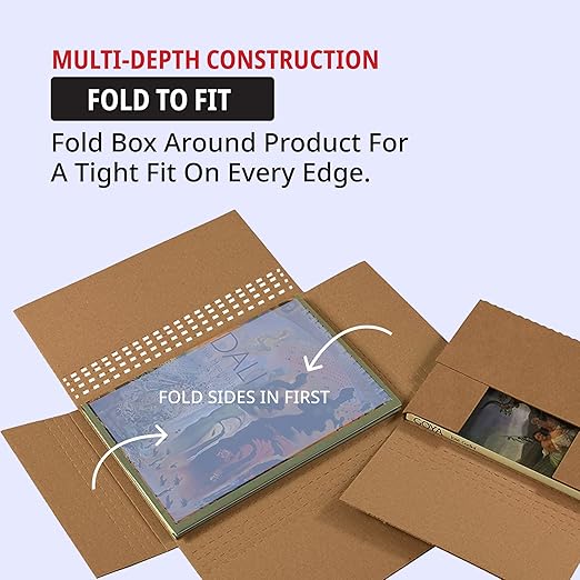 Tape Logic TLM1291 Easy-Fold Mailers, 12 1/8" x 9 1/8" x 1", White (Pack of 50)