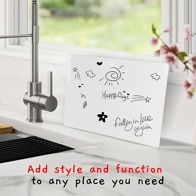 Board Geeks Mini Dry Erase Board for Kids, 3-Pack - 9x12-Inch Small White Boards for Students and Teachers - Double-Sided, Portable, and Easy-to-Clean Writing Boards for Classroom, Office, or Home