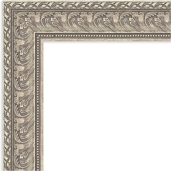 Amanti Art Silver Framed Magnetic Board 27x27 Medium Vision Board for use with Magnets, 100% Metal Sheet to Display Items as Office Decor or for Home Organization in mudroom, Kitchen or Kids Room