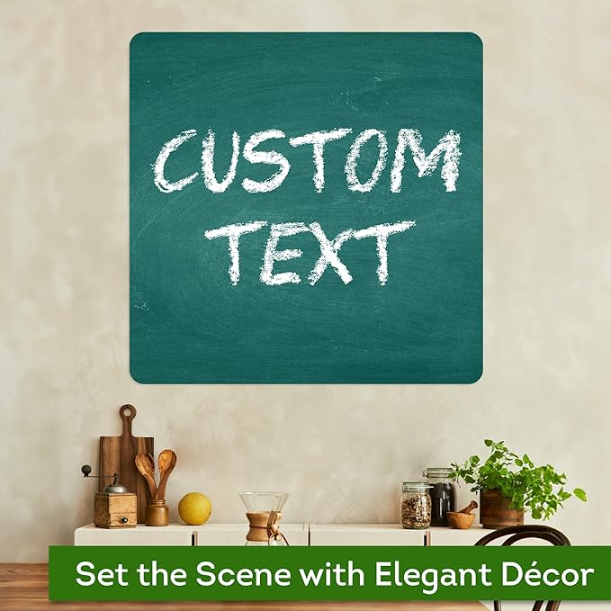 Custom Sign, Custom Street Sign, 11 Font Colors, 13 Font Styles, 4 Hole Options, 22 Sizes, 36x36 Inches, Rust Free DiBound, Fade Resistant, Made in USA by My Sign Center (Chalkboard Green)