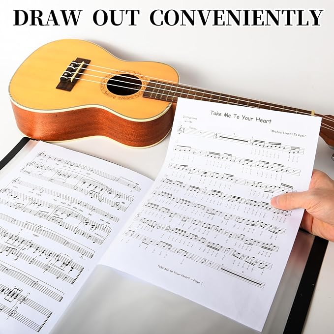 Music Folder Sheet Music Folders Binder 3 Pack Music Choral Storage Holder Band Folder (3)