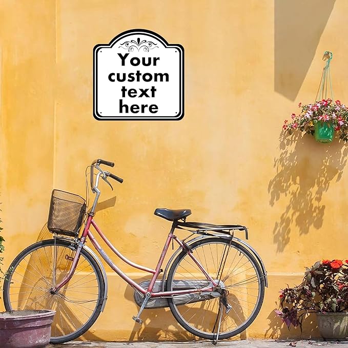 custom garden sign, Custom Indoor/Outdoor Decorative Sign，Aluminum Weatherproof Metal Sign Multiple Sizes, Customize for Office, Business, Workplace, office, Home, Delivery Signs