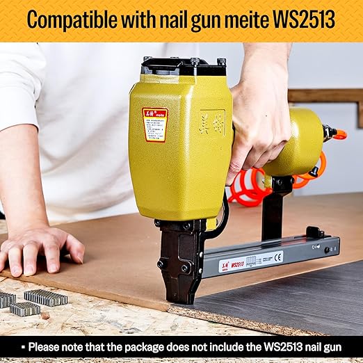 meite Corrugated Fasteners MC114 25 Gauge 1-Inch Crown 1/4-Inch Length Corrugated W Fastener Staples 8,000 PCS/Case (1 Case Pack)