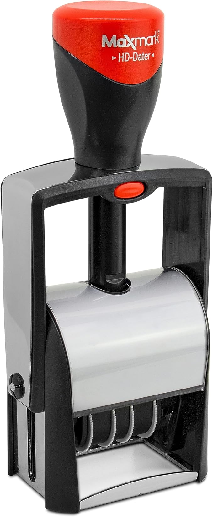 MaxMark Heavy Duty Self Inking Date Stamp with Phrase Overdue - Blue Ink