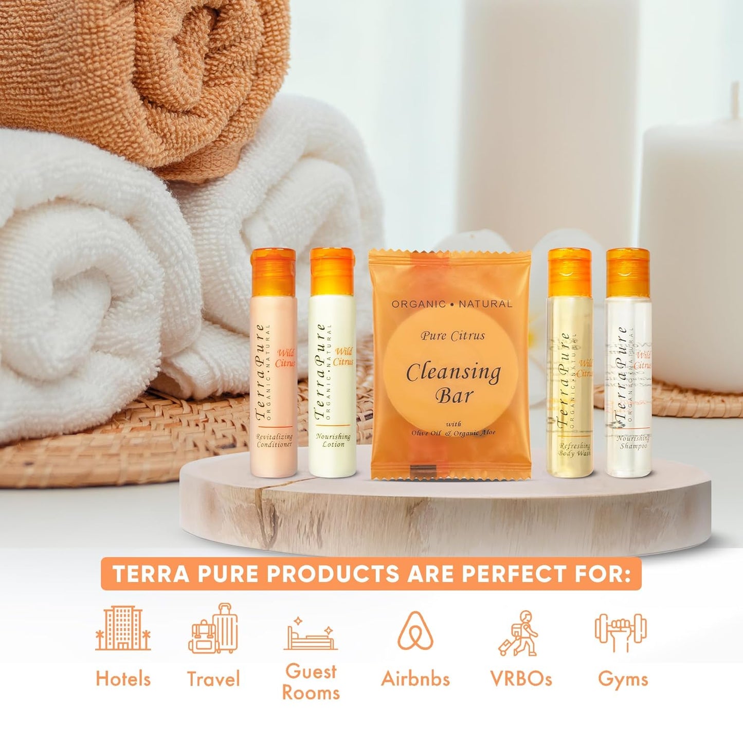 Terra Pure Wild Citrus | 1 oz. Liquids and 1 oz. Bar Soaps | 1-Shoppe All-In-Kit