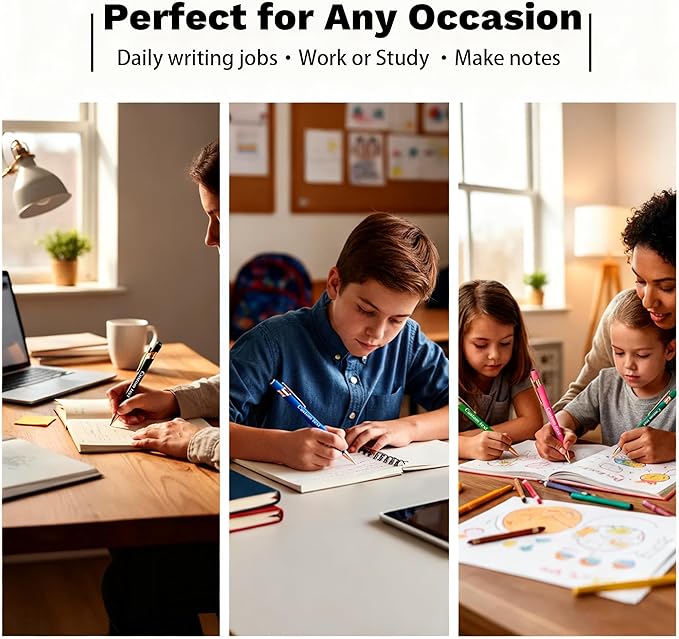 CRME Bulk Custom Pens Personalized Customized Engraved Writing Pen with Name Logo Soft Grip Ball Point Pen for Men Women Smooth Writing Black Ink for Graduation Journaling Signature Purple Pens