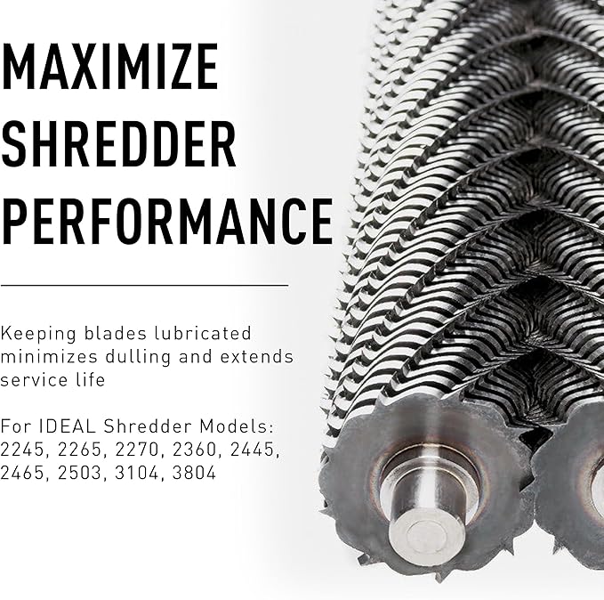 IDEAL Shredder Maintenance Combo Pack AC0920H Heavy-Duty Shredder Bags 20x47 Case of 80 40Gallon Gusseted + High-Cling Lubricating Shredder Oil 6x1-Quart Bottles, IDEACCED21/6H For 2503 2604 3104 3105