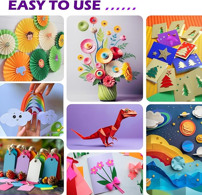 320 Sheets 8.5" X 11" Colored Cardstock, 80 Assorted Colors 180 GSM/65 LB Construction Paper Card Stock Printer Paper for Printing, Card Making, DIY Crafts, Kids School Supplies,Party Decorations