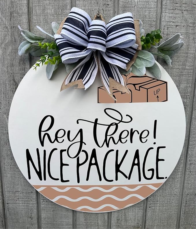 Wood front door sign Wood sign Home decor Welcome sign Sign for front door House warming gift Wedding gift (Nice Package, 22" Width)