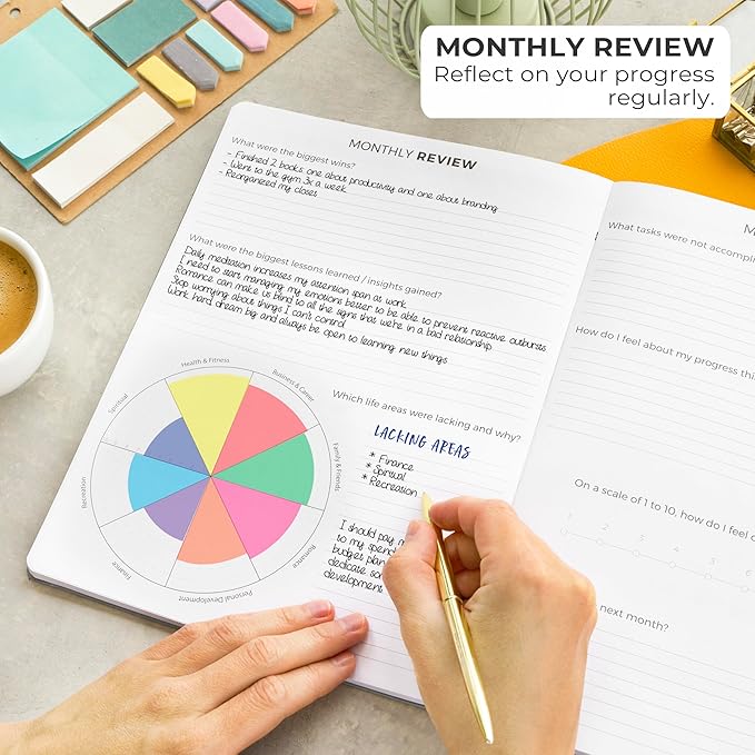 Clever Fox Planner PRO – Weekly & Monthly Life Planner to Increase Productivity, Time Management and Hit Your Goals, 8.5x11″ (Gray)