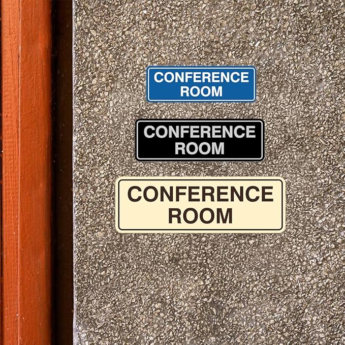 Standard Conference Room Sign - Blue - Medium 1 Pack