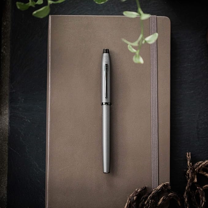 Cross Century II Refillable Fountain Pen, Fine Nib, Includes Premium Gift Box - Medalist Chrome