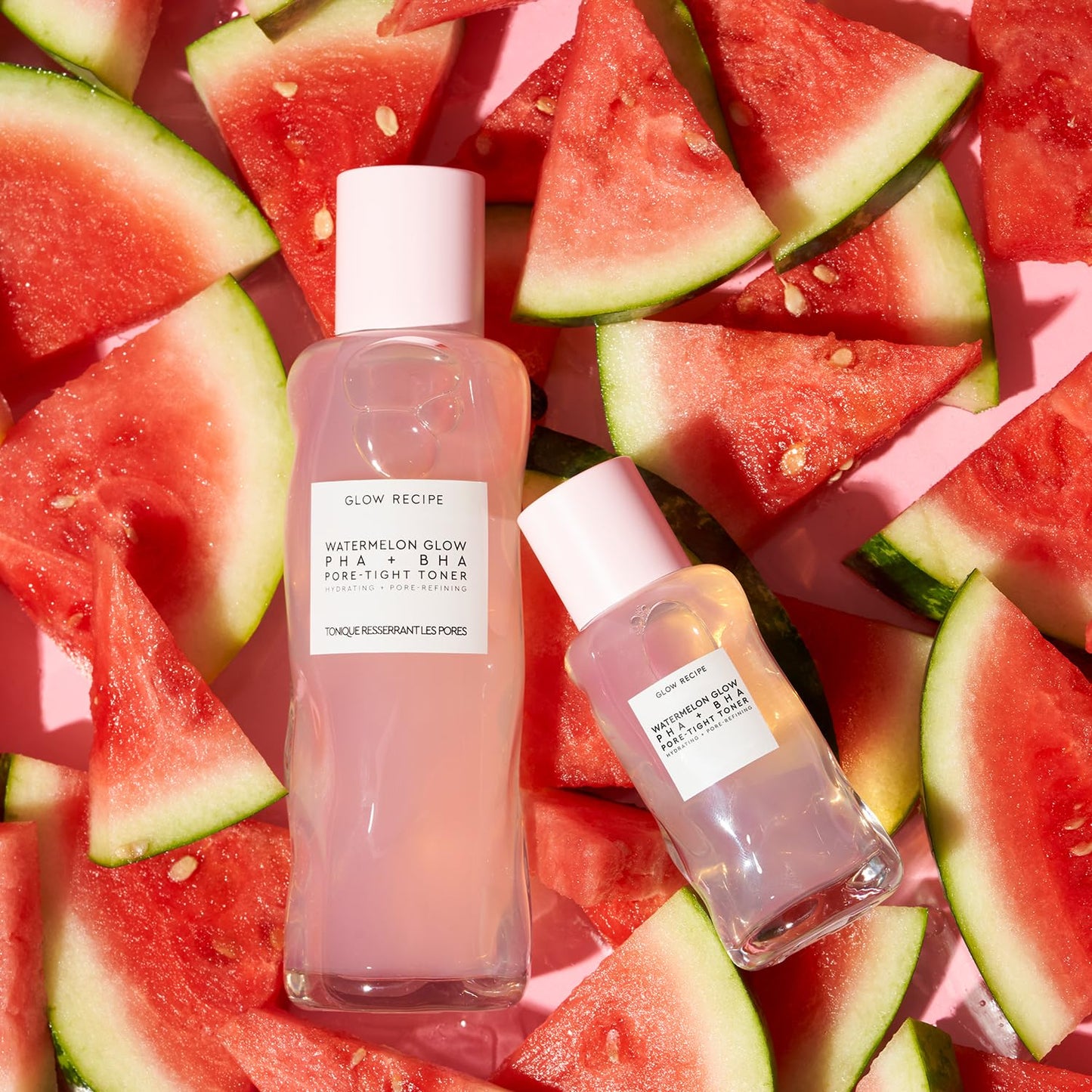 Glow Recipe PHA + BHA Face Toner - Korean Skin Care Pore Minimizer & Gentle Facial Exfoliator for Tightening, Hydrating & Exfoliating - Glycerin, Watermelon & Cactus Water (150ml)