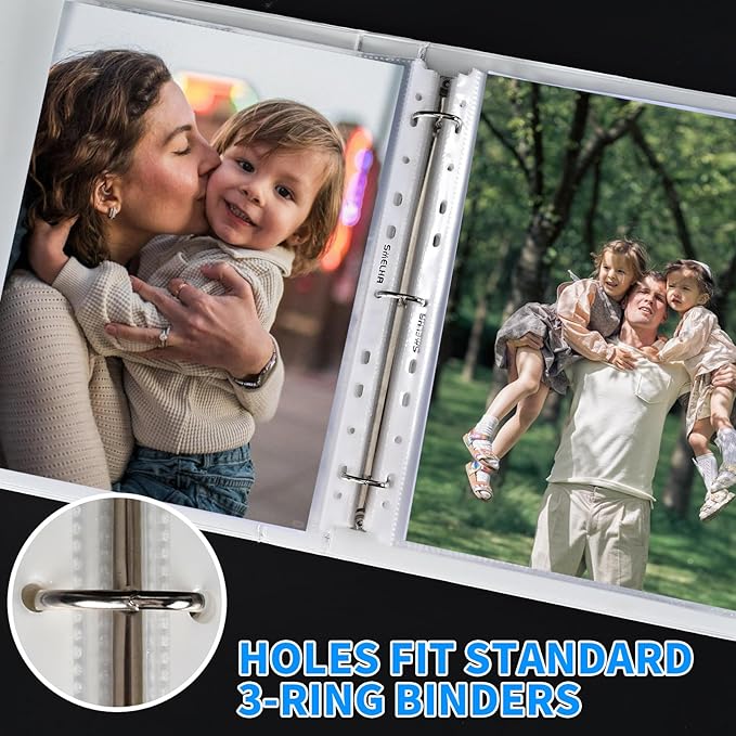 Sheet Protectors 400 Page,Page Protector 8.5" x 11" ，Upgraded Clear Plastic Page Protectors,for 3 Ring Binder, Top Loading Paper Protector with Reinforced Holes,Holds Multiple Sheets，Letter Size