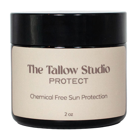 Everyday Tallow Mineral Sunscreen ~ SPF 30 | 100% Grass-Fed & Organic | Face & Body | Naturally Scented with Frankincense & Lavender Oil | Zinc Oxide | Water Resistant (2oz)