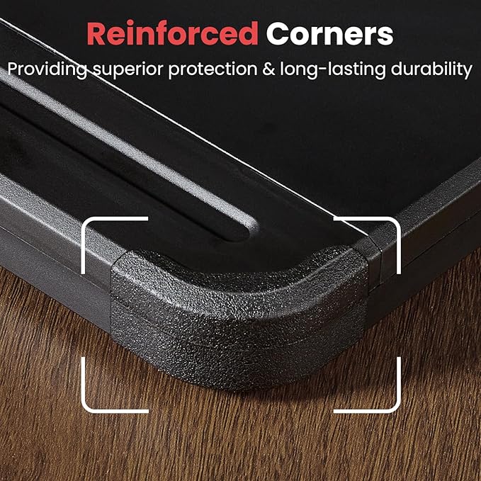 Sooez Reinforced Clipboard with Storage, Inner Plastic Folder Attached, Heavy Duty Clip Boards 8.5x11 with Pen Holder, High Capacity Nursing Clipboards for Teacher Office Home, Letter / A4 Size