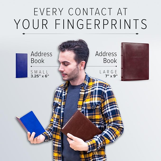Gallery Leather Small Address Book with Alphabetical Tabs up to 403 Records, Leather Notebook Hardcover, Telephone and Address Books - 6 x 3.25 ", Acadia Lime