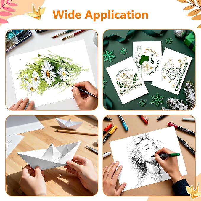 30 Sheets of Cardstock 8.5 x 11, Heavyweight Cover Cardstock Printer Paper 8.5 x 11, 190 gsm Bright White Card Stock Paper for DIY, Professional Printing, Wedding Invitations, Office Cards & Crafts