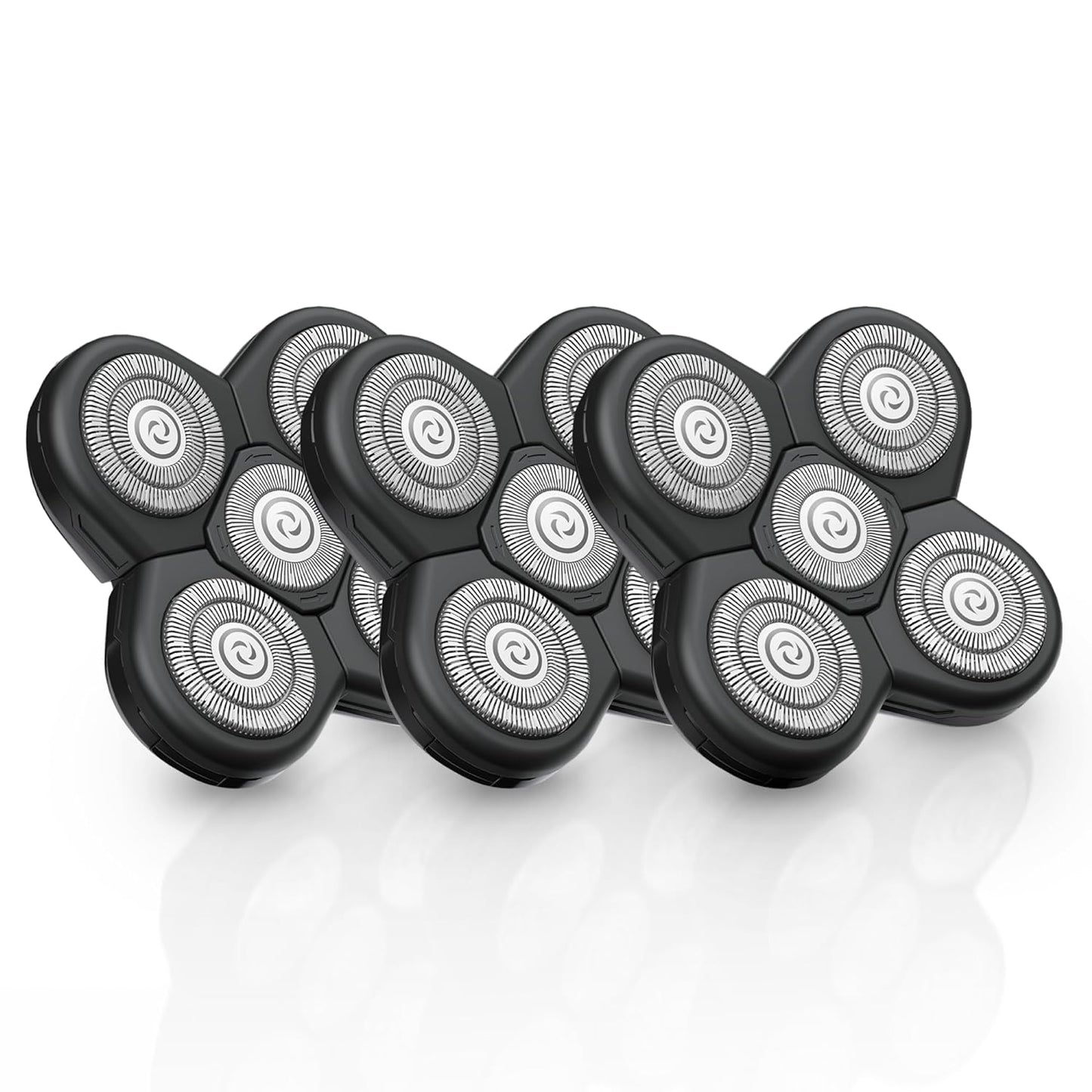 FlexSeries Official Blade 3 Pack Refills - No Irritation, Razor Bumps or Ingrown Hairs, Ultra-Sharp, Durable, ScalpSafe Design, QuickSnap Install, for 50 Shaves, Compatible with FlexSeries