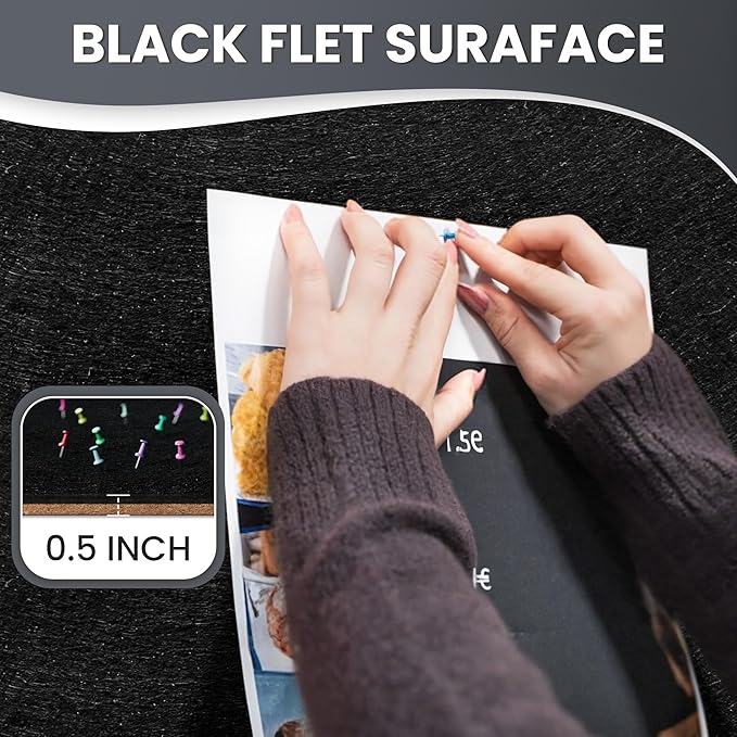 36"x24" Lockable Enclosed Bulletin Board, Outdoor Flet Weather-Resistant Aluminum Frame Notice Board, Wall Mounted Display Case Acrylic Doors for School,Office,Silver Frame w/Black Flet