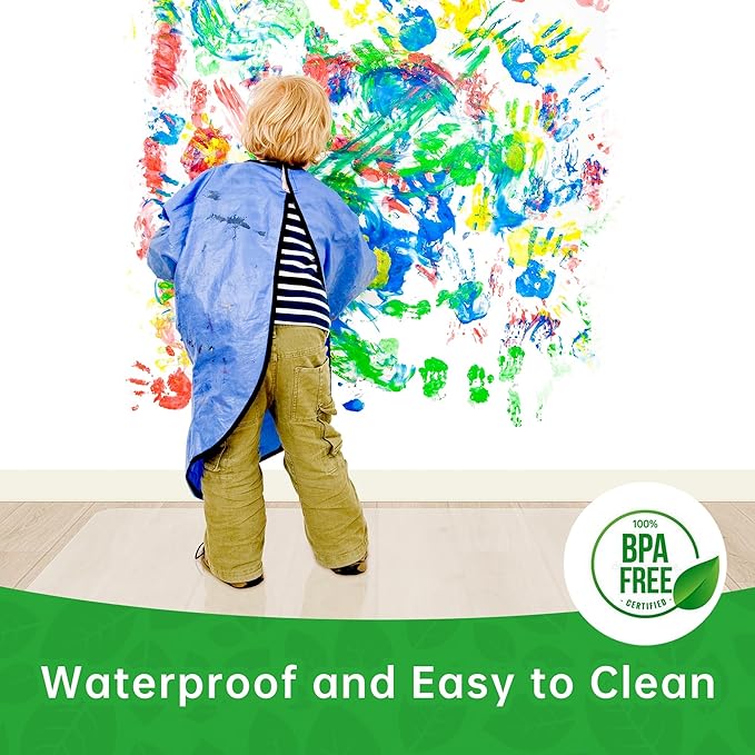 100pointONE Office Chair Mat for Hardwood Floors, Easy Glide Computer Chair Mat, Clear Floor Protector for Chairs 48" x 48"