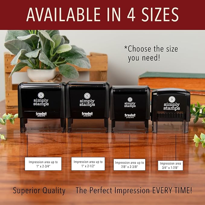 The Duncans Personalized Self-Inking Address Stamp | Envelope Return Address Stamp for Couples and Families | Custom Rubber Address Stamp (1, Xtra Wide)