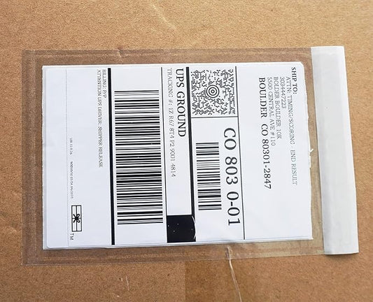BEUYI Premium 4.7''x7.5'' Packing List Envelope, Tailored Size for 4x6'' Shipping Labels,Self Adhesive Shipping Label Pouch/Sleeve (50 pack)