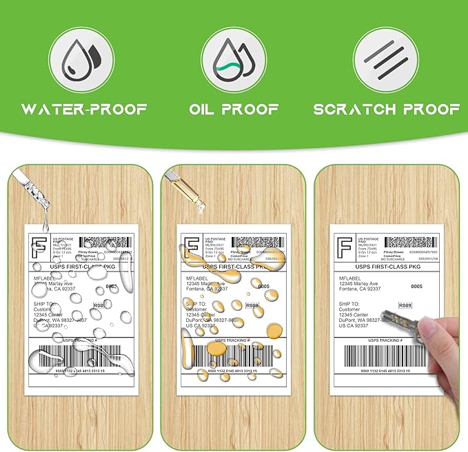 MFLABEL 4x6 Direct Thermal Shipping Labels - 20 Rolls of 450 Labels/Roll, Compatible with Zebra 2844/ZP450/ZP500/ZP505, USPS/FedEx/UPS/Amazon Shipping, Smudge-Resistant & Permanent Adhesive
