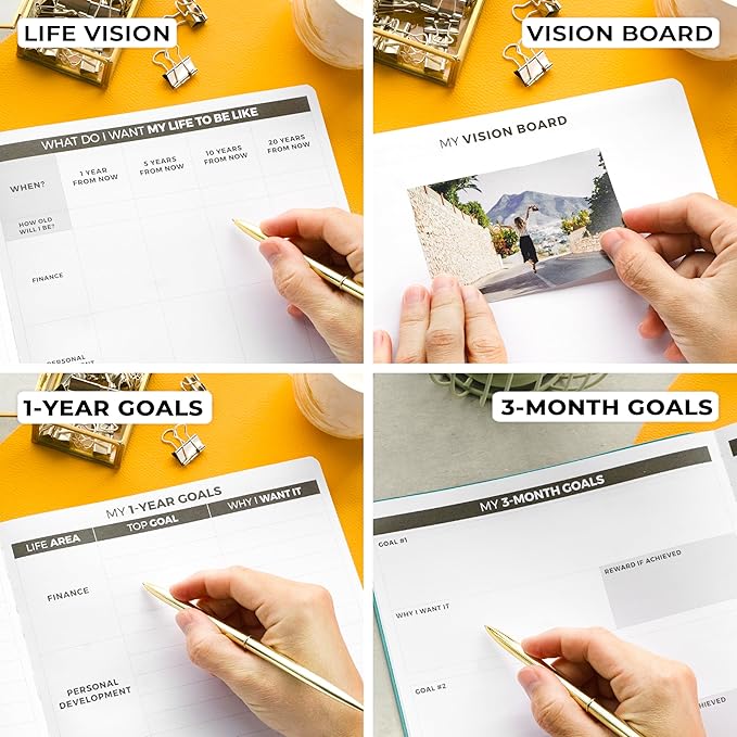 Clever Fox Planner PRO – Weekly & Monthly Life Planner to Increase Productivity, Time Management and Hit Your Goals, 8.5x11″ (Turquoise)