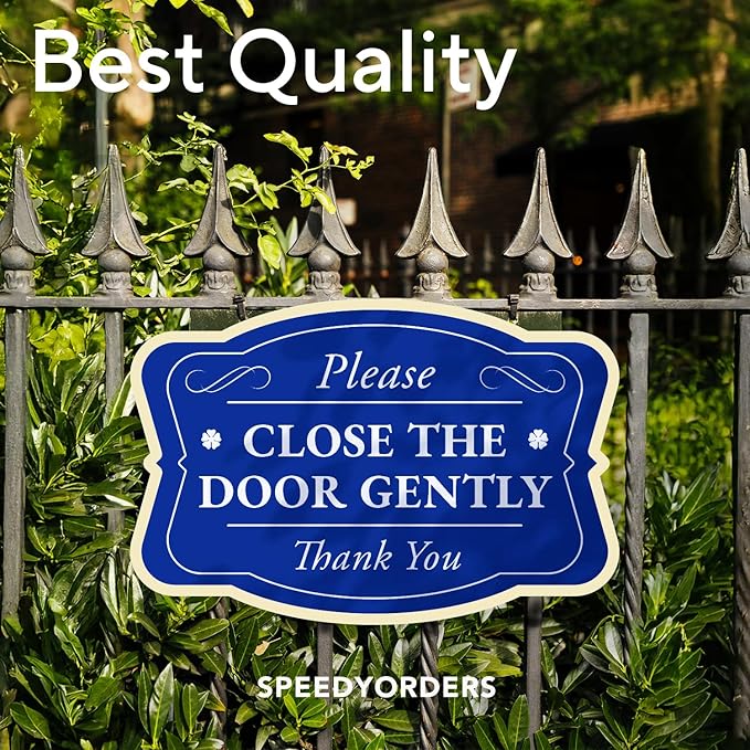 Custom Metal Signs, Personalized Aluminum, Custom Driveway, Waterproof USA Design 3 Blue Steel 42x28