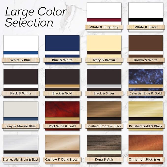 Custom Sign, Office Sign, Business/Office Name Plates for Doors/Wall, Indoor/Outdoor, 4x4 Inch, 18 Colors, (Prestige) Made in USA by My Sign Center