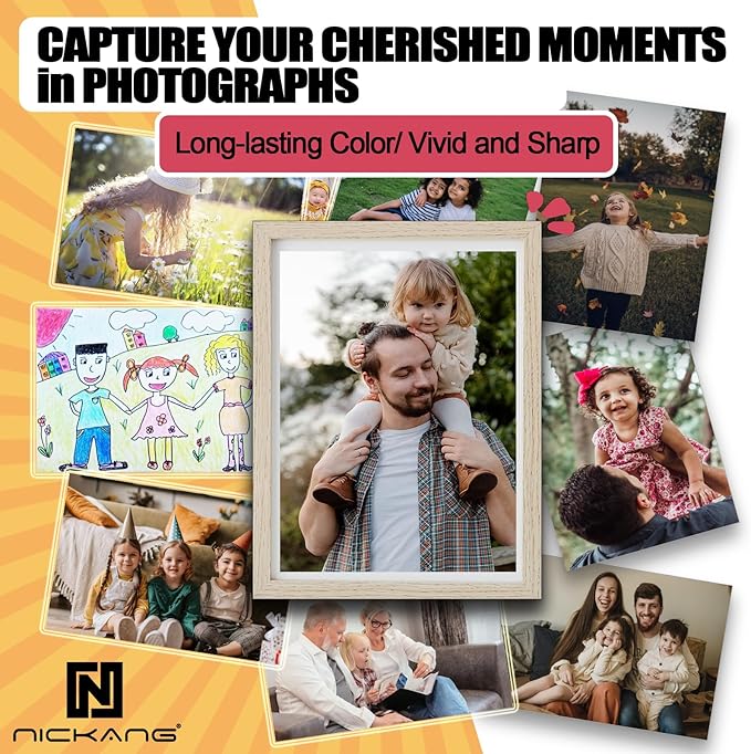 NICKANG Glossy Photo Paper 8.5x11, 53 LB/200 gsm, 30 Sheets, Letter Size, Photo Paper for Inkjet Printer, Photo Printer Paper, Picture Paper