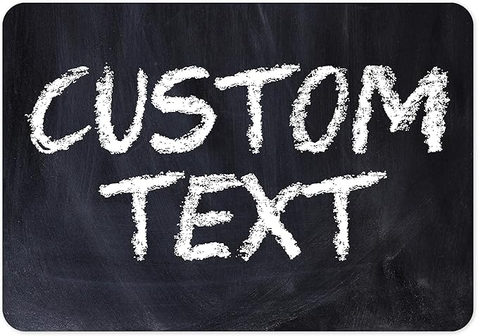 Custom Sign, Custom Street Sign, 11 Font Colors, 13 Font Styles, 4 Hole Options, 22 Sizes, 7x10 Inches, Rust Free DiBound, Fade Resistant, Made in USA by My Sign Center (Chalkboard Black)