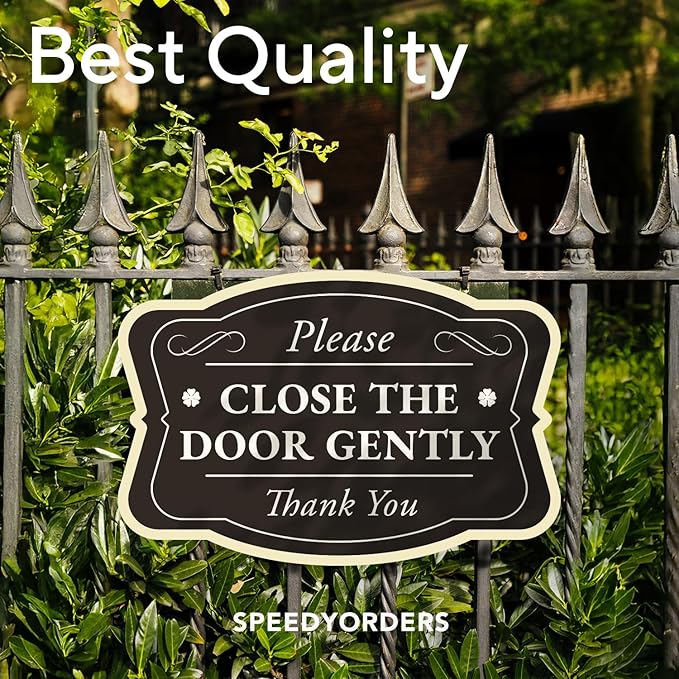 Custom Decorative Outdoor Metal Sign - Personalized Aluminum Driveway Sign, Waterproof, Made In USA - Design 3 Black Charcoal 24x18 In
