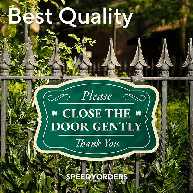Custom Decorative Outdoor Metal Sign - Personalized Aluminum Driveway Sign, Waterproof, Made in USA - Design 3 Forest Green 42x28 In