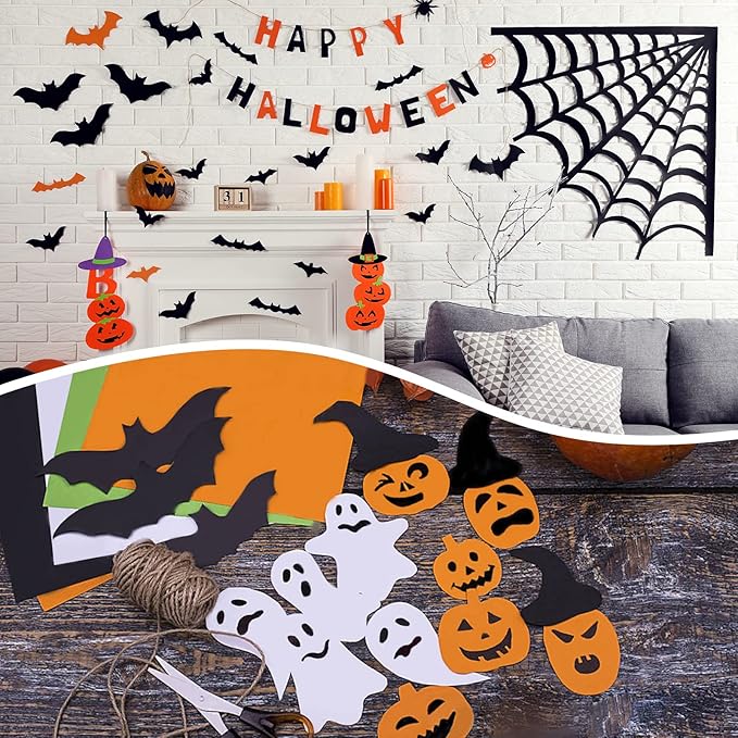 50 Pack Black Cardstock 8.5 x 11, Goefun 65lb Card Stock Printer Paper for Halloween, Scrapbooking, Crafts, Invitations, DIY Cards