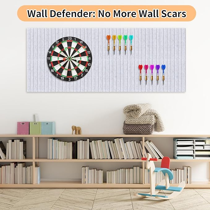 Smarpau Large Cork Board for Walls, 48"x36" Bulletin Board, 12 Pack Felt Wall Tiles with Pushpins Removable Security Stickers, Pin Board for Office Wall Organizer Protector -Deep Camel
